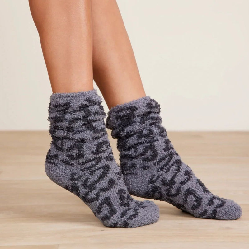 Barefoot Dreams CozyChic® Women's Barefoot In The Wild® Socks Graphite Carbon