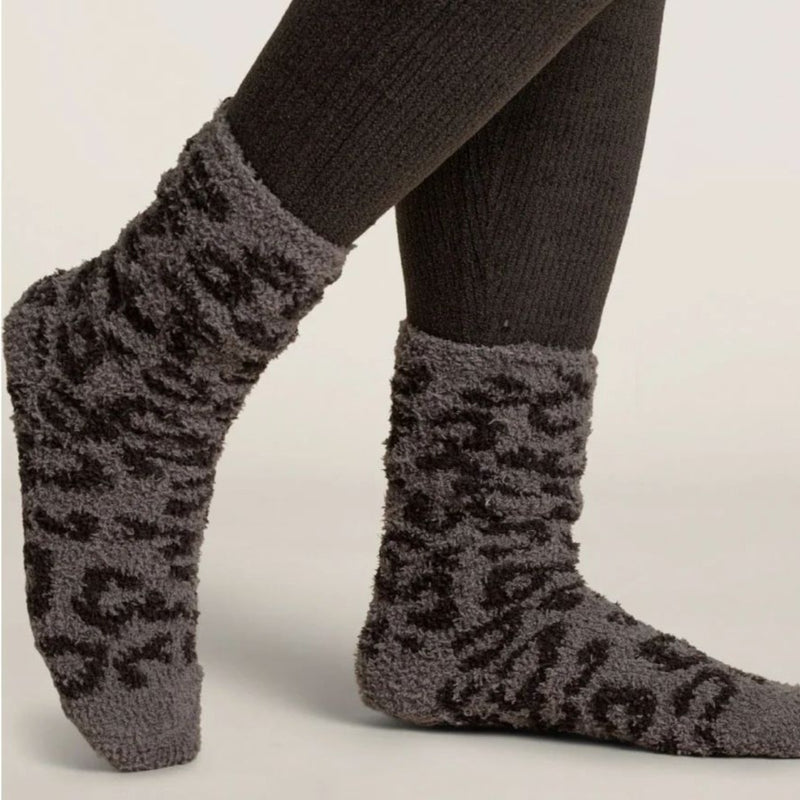 Barefoot Dreams CozyChic® Women's Barefoot In The Wild® Socks Graphite Carbon