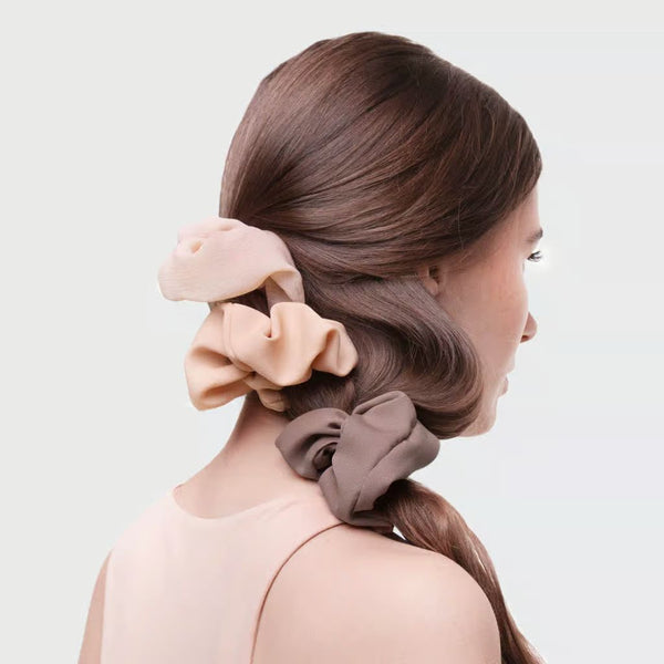 Kitsch Crepe Scrunchie 5 pieces Terra Cotta