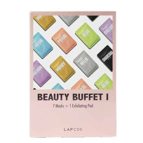 Lapcos Beauty Buffet I - 7 Sheet Masks & 1 Exfoliating Pad