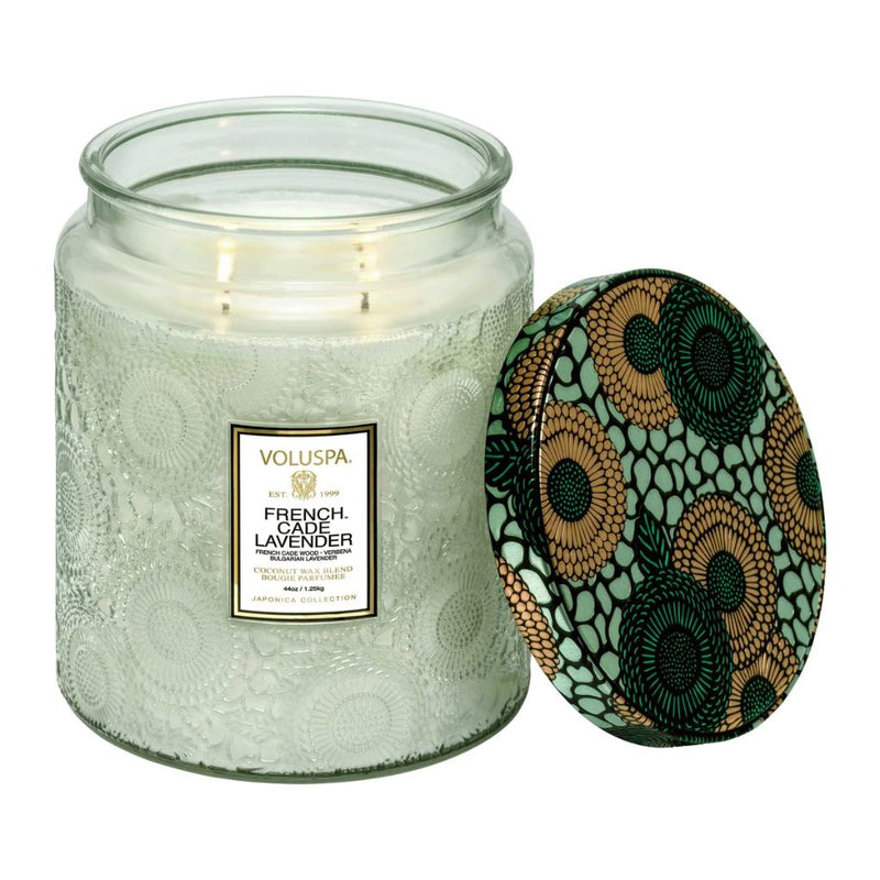 Voluspa French Cade Lavender Luxe Jar Candle