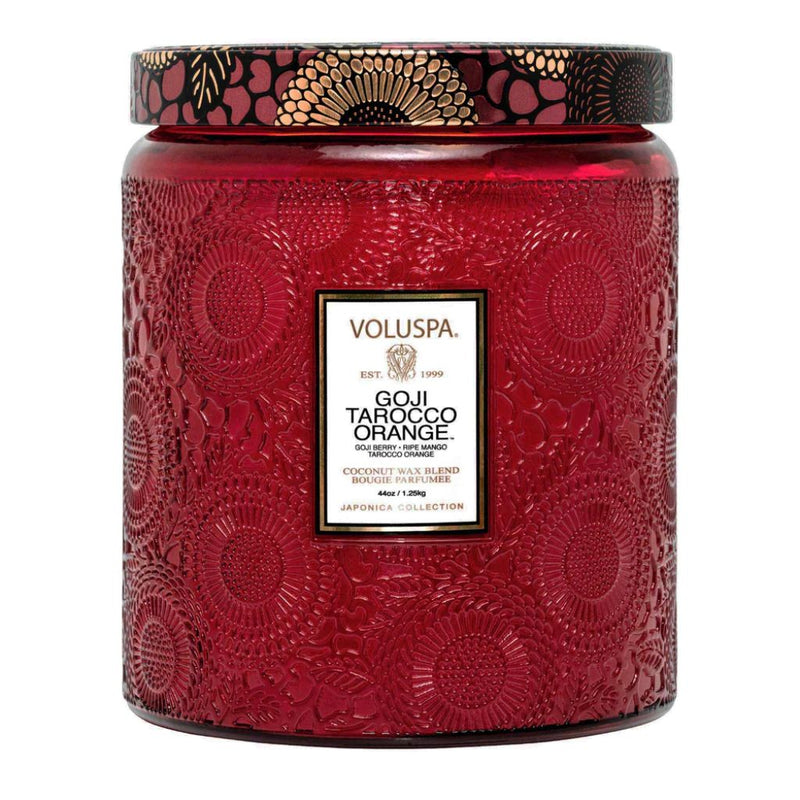 Voluspa Goji Tarocco Orange Luxe Jar Candle