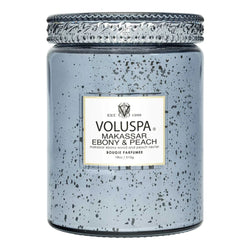 Voluspa Makassar Ebony & Peach Large Jar Candle