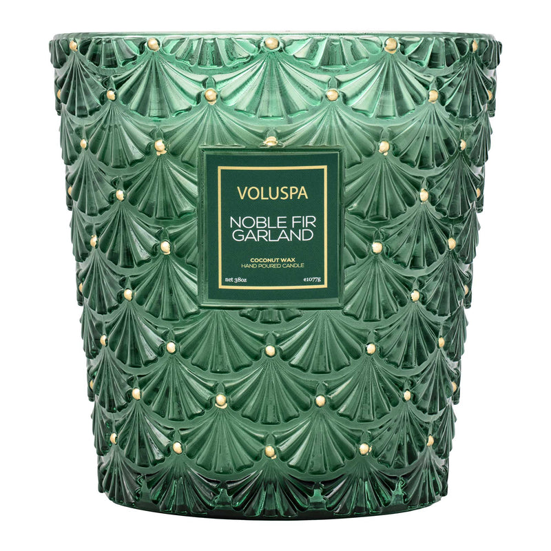 Voluspa Noble Fir Garland 3 Wick Hearth Candle