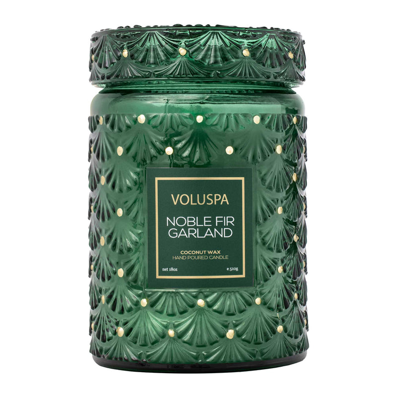 Voluspa Noble Fir Garland Large Jar Candle