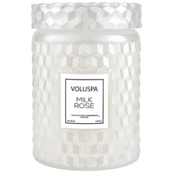 Voluspa Milk Rose Large Jar Candle