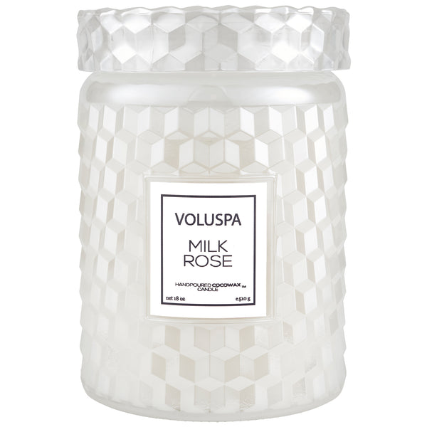 Voluspa Milk Rose Large Jar Candle