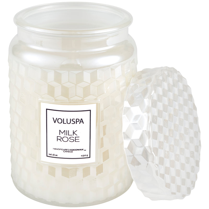 Voluspa Milk Rose Large Jar Candle