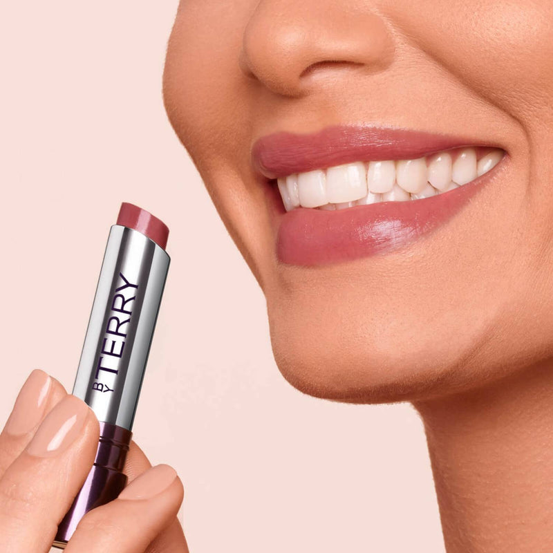 By Terry Hyaluronic Hydra-Balm Lipstick Dare to Bare On Lips