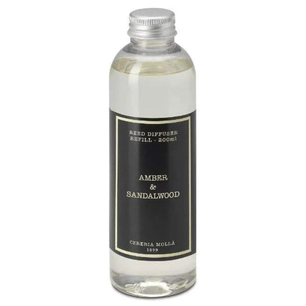 Cereria Molla Amber & Sandalwood Reed Diffuser Refill