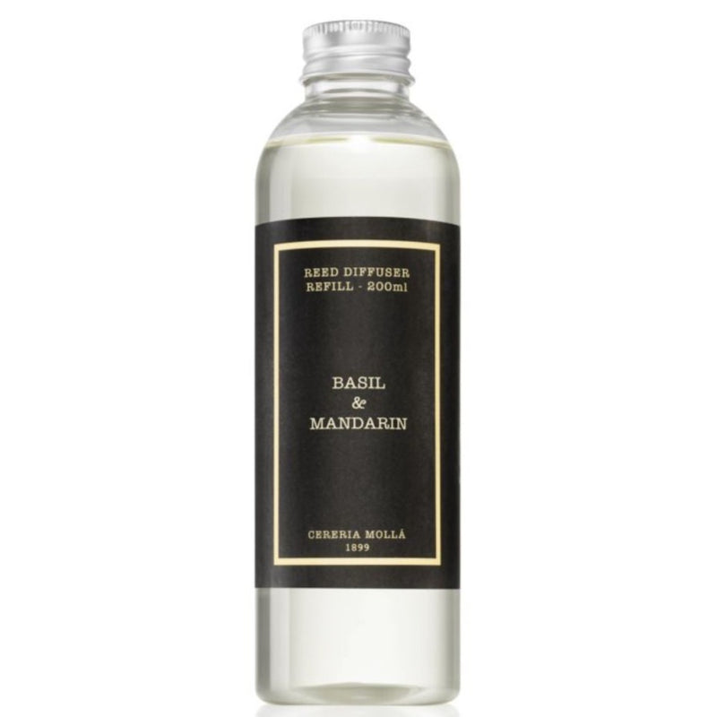 Cereria Molla Basil & Mandarin Reed Diffuser Refill