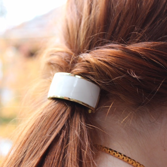 France Luxe Large Atelier Enamel Cuff Pony