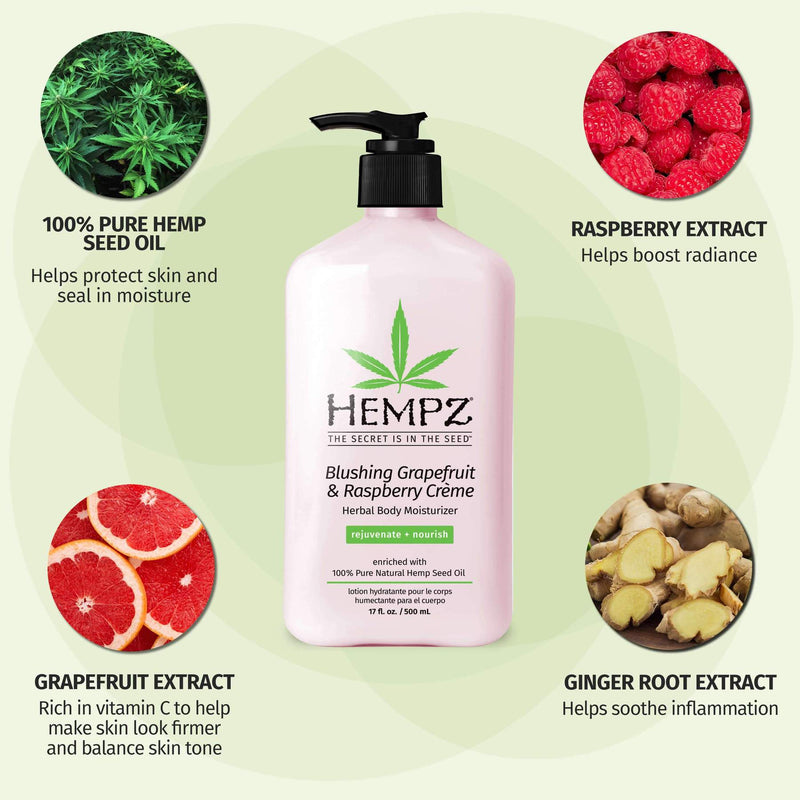 Hempz Herbal Body Moisturizer Blushing Grapefruit & Raspberry Creme