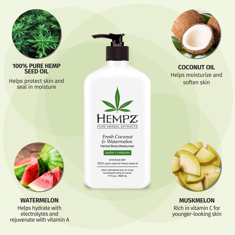 Hempz Herbal Body Moisturizer Fresh Coconut & Watermelon