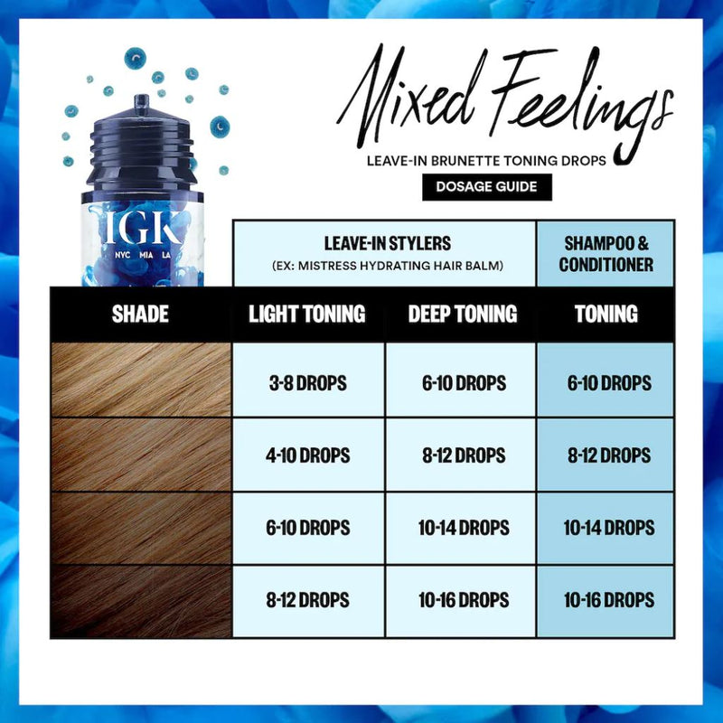 IGK Mixed Feelings Leave-In Brunette Toning Drops