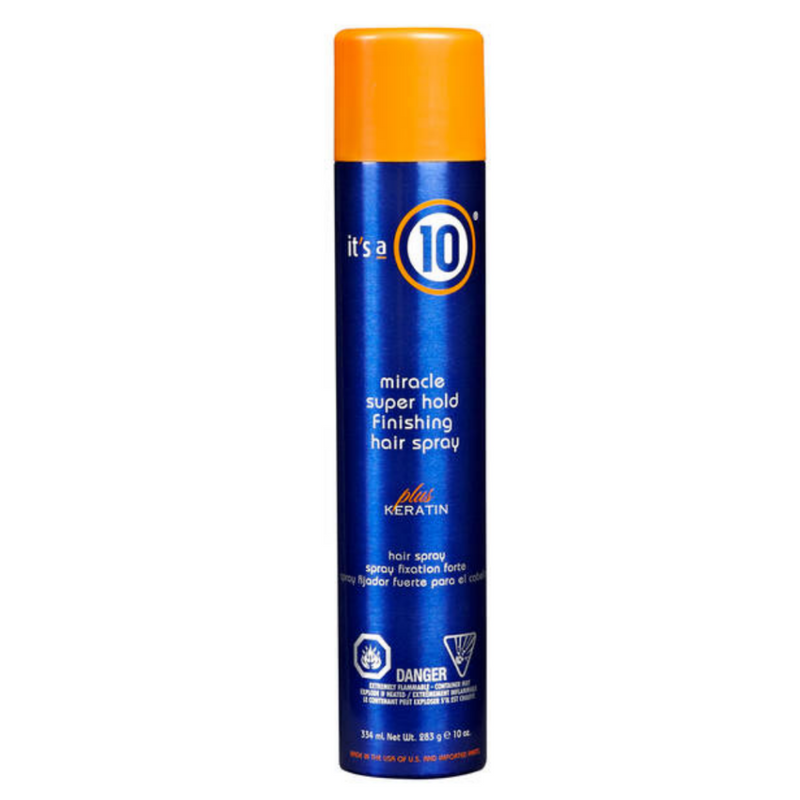 It's a 10 Miracle Super Hold Finishing Spray plus Keratin