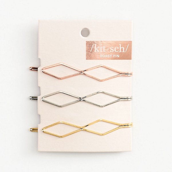 Kitsch Kit Sch Bobby Pin, Diamond - 3 pins