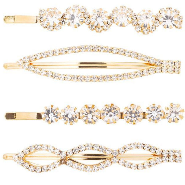 L Erickson Crystal Bobby Pins 4 Pack