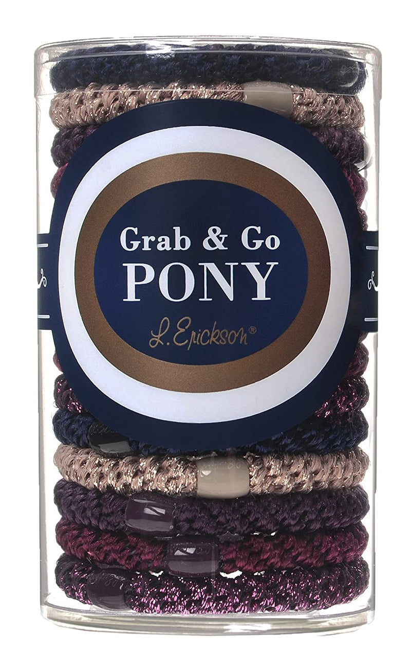 L Erickson Grab & Go Pony Tube 15 Pack