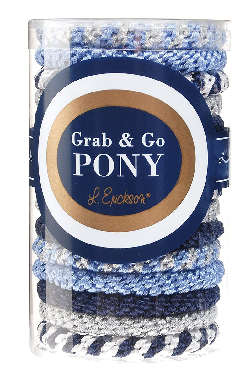 L Erickson Grab & Go Pony Tube 15 Pack