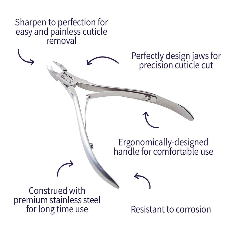 Mehaz MC0778 - 1-2" Cuticle Nipper Stainless