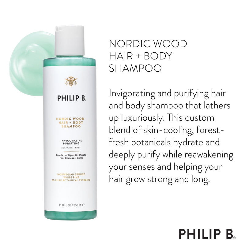 Philip B Nordic Wood Hair + Body Shampoo