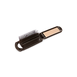 Spa Sister Black Compact Brush with Mirror