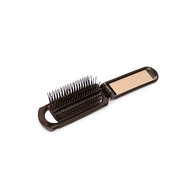 Spa Sister Black Compact Brush with Mirror