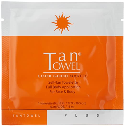 Tan Towel Full Body Plus Towelette
