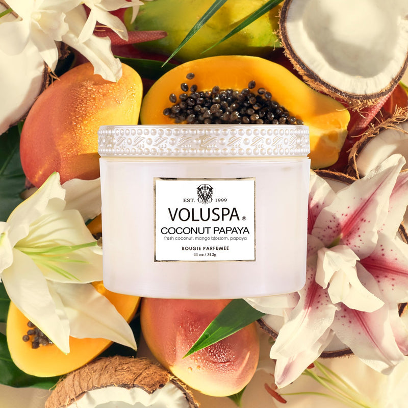 Voluspa Boxed Corta Maison Candle Coconut Papaya