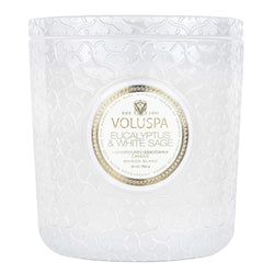 Voluspa Eucalyptus & White Sage Luxe Candle