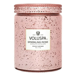 Voluspa Sparkling Rose Large Glass Candle