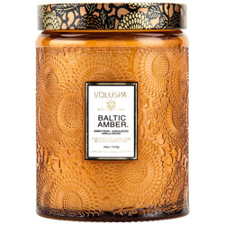 Voluspa Baltic Amber Large Glass Jar Candle