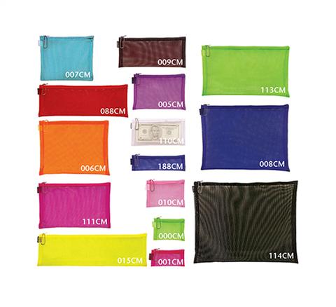 Walker Bags Color Mesh Single Zip Cases