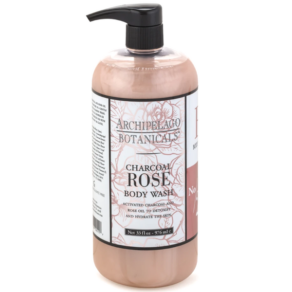 Archipelago Botanicals Charcoal Rose Body Wash