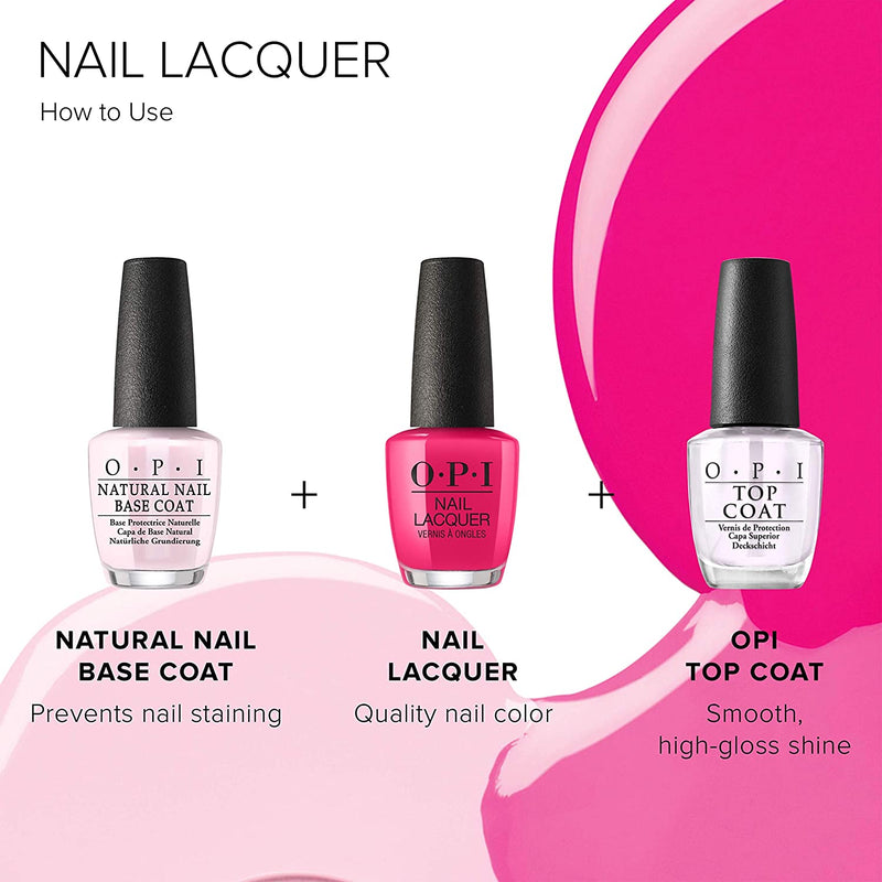 OPI Base Coat & Top Coat Duo - 2 x 15ml | Nail Polish Direct