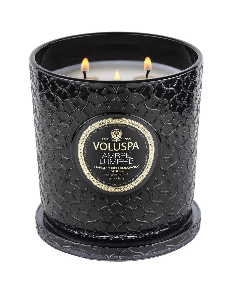 Voluspa Ambre Lumiere Luxe Candle